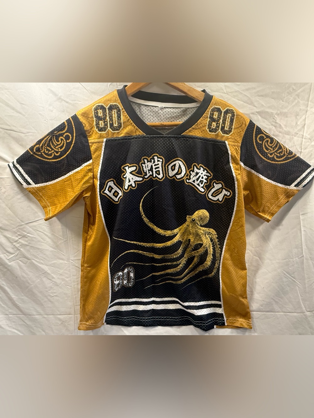 Tokyo Tiger Blk/Gld Octopus Jersey sz XS
